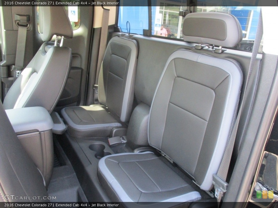 Jet Black Interior Rear Seat for the 2016 Chevrolet Colorado Z71 Extended Cab 4x4 #114717318