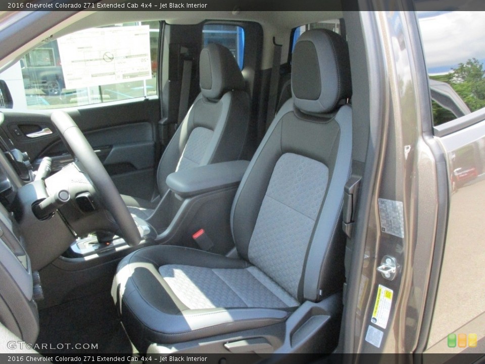 Jet Black Interior Front Seat for the 2016 Chevrolet Colorado Z71 Extended Cab 4x4 #114717825