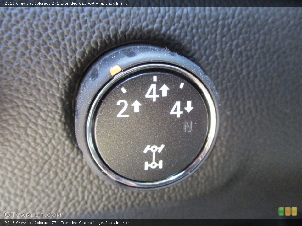 Jet Black Interior Controls for the 2016 Chevrolet Colorado Z71 Extended Cab 4x4 #114717972