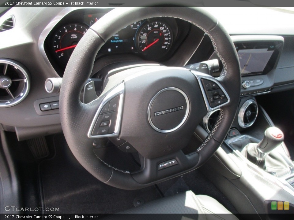 Jet Black Interior Steering Wheel for the 2017 Chevrolet Camaro SS Coupe #114718908