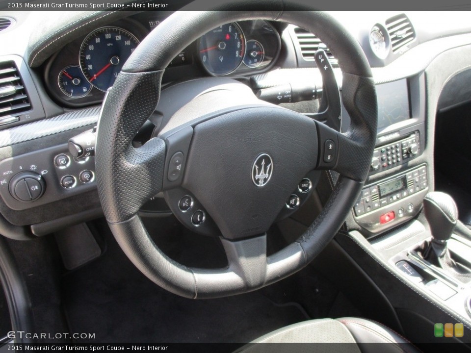 Nero Interior Steering Wheel for the 2015 Maserati GranTurismo Sport Coupe #114721710