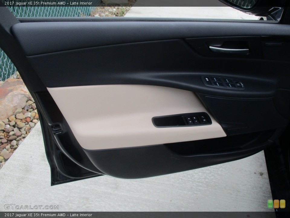 Latte Interior Door Panel for the 2017 Jaguar XE 35t Premium AWD #114723717