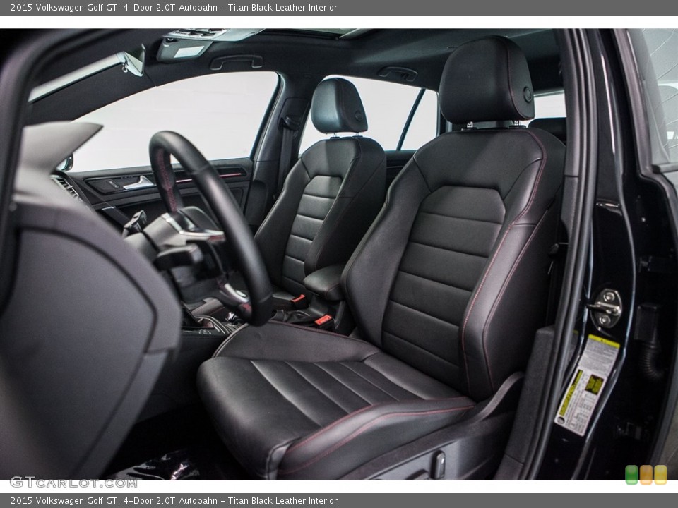 Titan Black Leather Interior Photo for the 2015 Volkswagen Golf GTI 4-Door 2.0T Autobahn #114727716