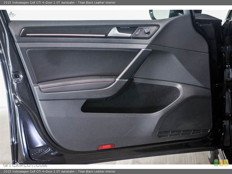 Titan Black Leather Interior Door Panel for the 2015 Volkswagen Golf GTI 4-Door 2.0T Autobahn #114728100