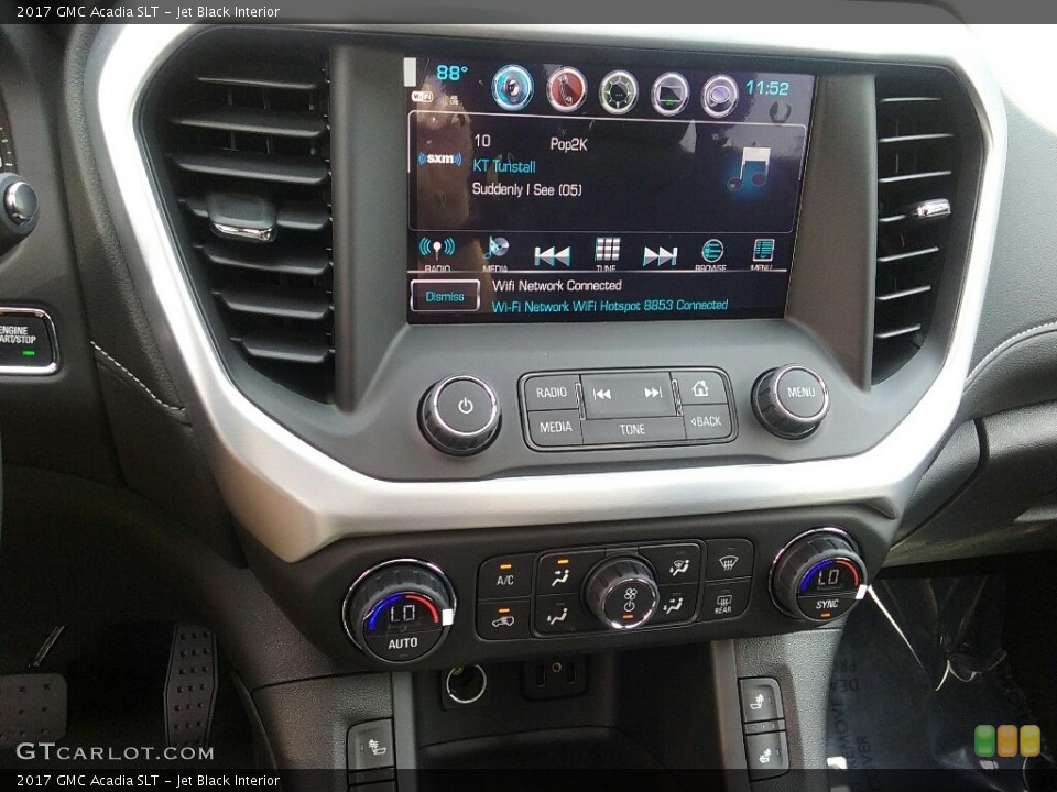 Jet Black Interior Controls for the 2017 GMC Acadia SLT #114729372