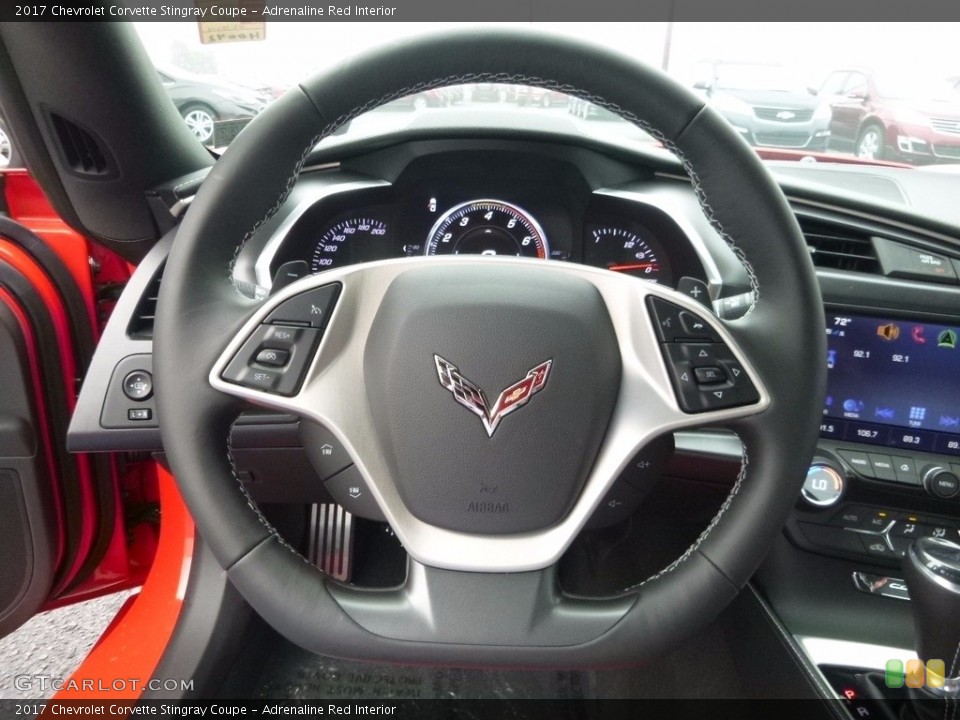 Adrenaline Red Interior Steering Wheel for the 2017 Chevrolet Corvette Stingray Coupe #114729618