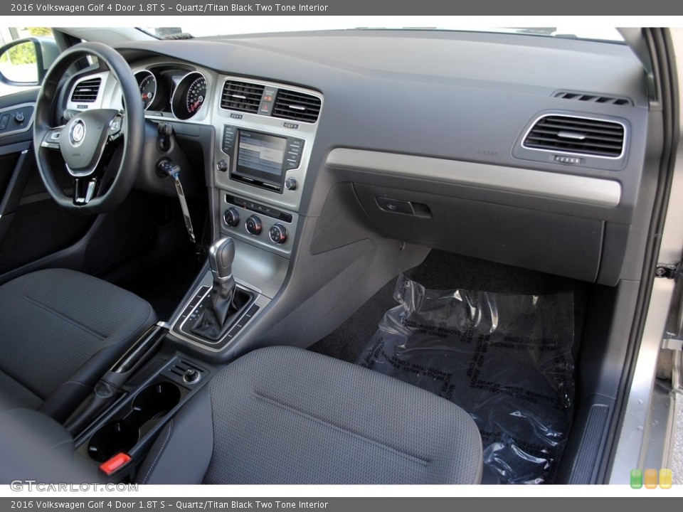 Quartz/Titan Black Two Tone Interior Dashboard for the 2016 Volkswagen Golf 4 Door 1.8T S #114731373