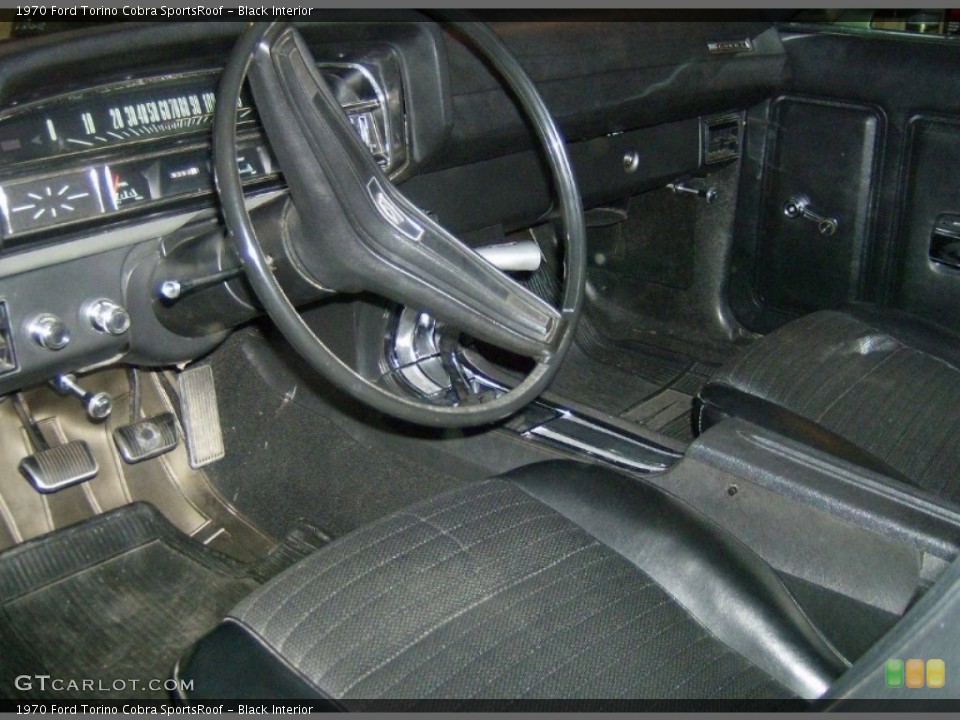 Black Interior Photo for the 1970 Ford Torino Cobra SportsRoof #114739380