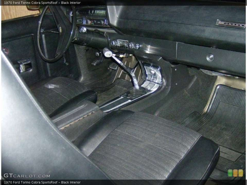 Black Interior Photo for the 1970 Ford Torino Cobra SportsRoof #114739461