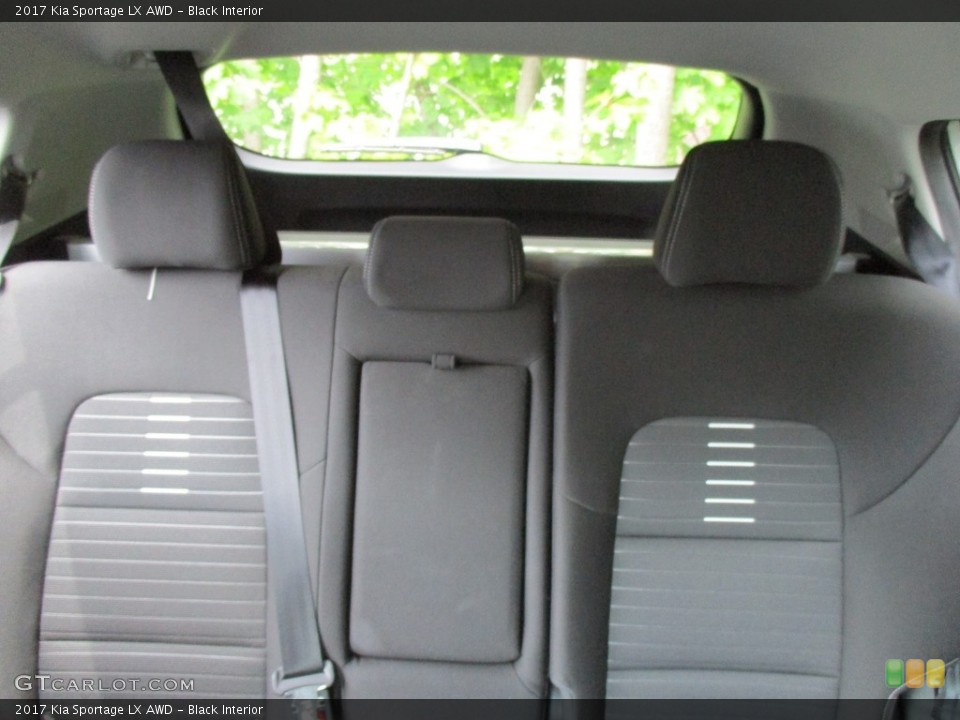 Black Interior Rear Seat for the 2017 Kia Sportage LX AWD #114746124