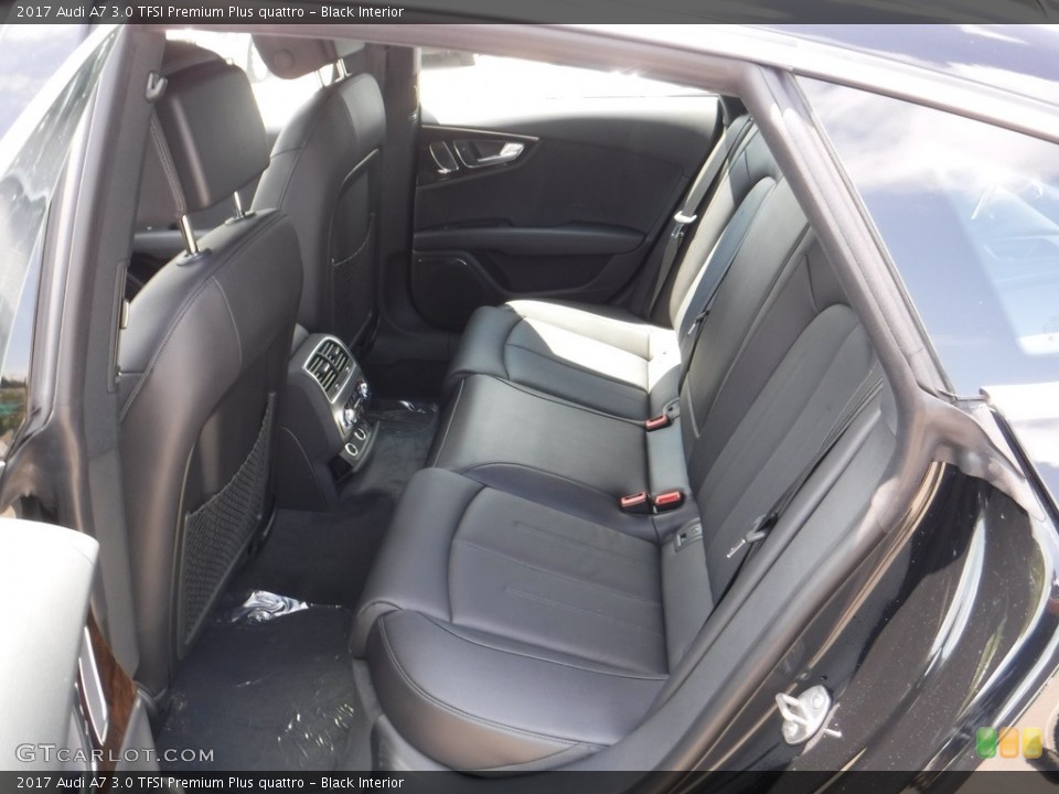 Black Interior Rear Seat for the 2017 Audi A7 3.0 TFSI Premium Plus quattro #114746289