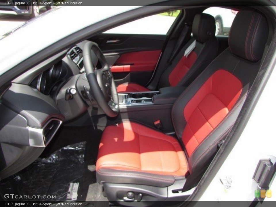 Jet/Red Interior Photo for the 2017 Jaguar XE 35t R-Sport #114747687