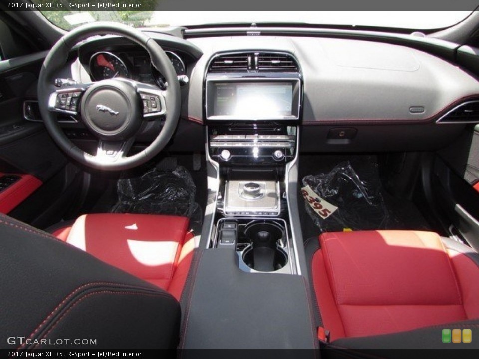 Jet/Red Interior Dashboard for the 2017 Jaguar XE 35t R-Sport #114747699