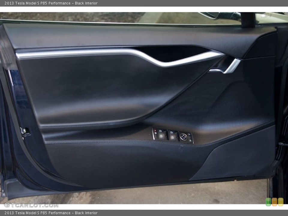 Black Interior Door Panel for the 2013 Tesla Model S P85 Performance #114767399