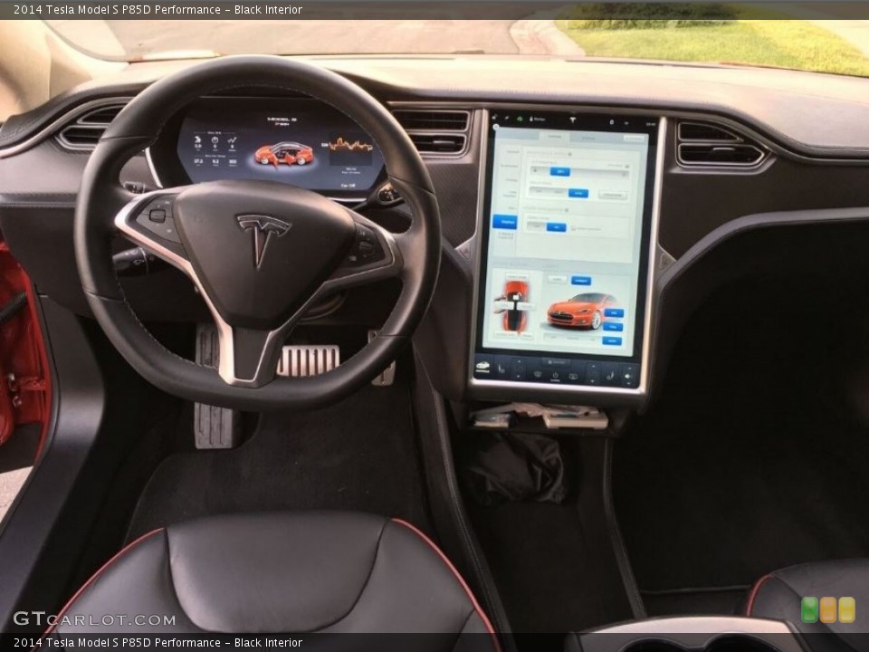 Black Interior Dashboard for the 2014 Tesla Model S P85D Performance #114769574