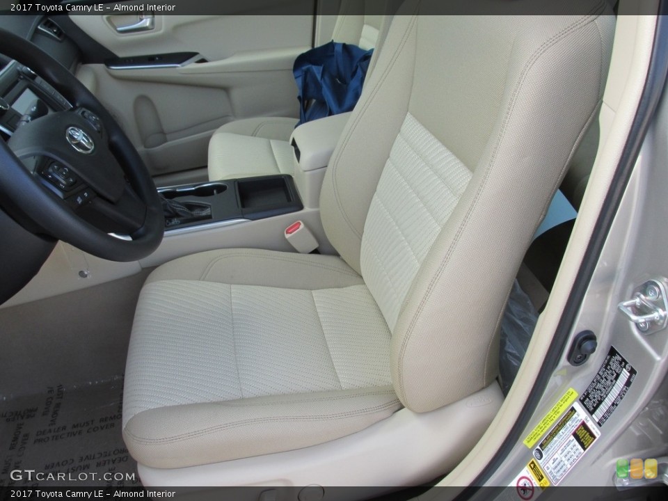 Almond Interior Front Seat for the 2017 Toyota Camry LE #114776420