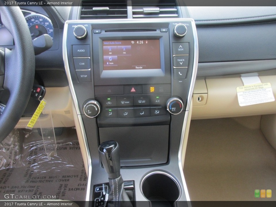 Almond Interior Controls for the 2017 Toyota Camry LE #114776480