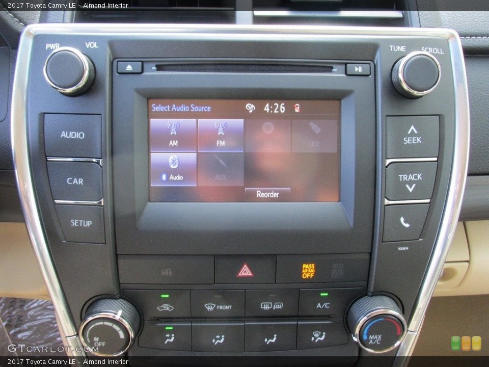 Almond Interior Controls for the 2017 Toyota Camry LE #114776498