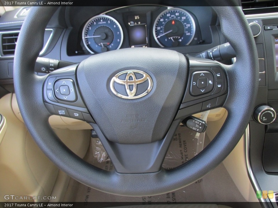 Almond Interior Steering Wheel for the 2017 Toyota Camry LE #114776552