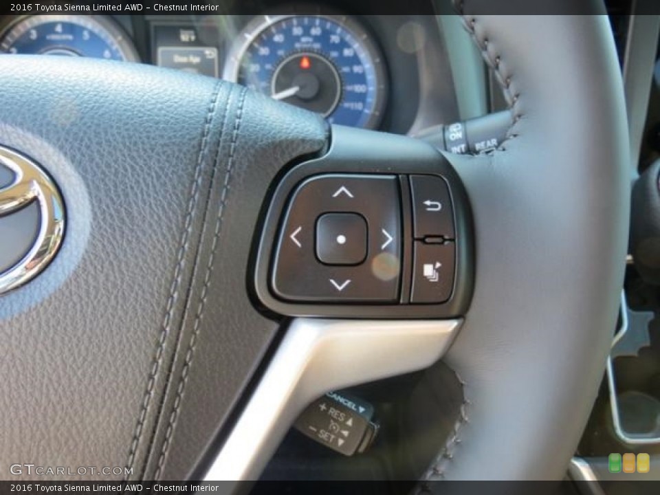 Chestnut Interior Controls for the 2016 Toyota Sienna Limited AWD #114790450