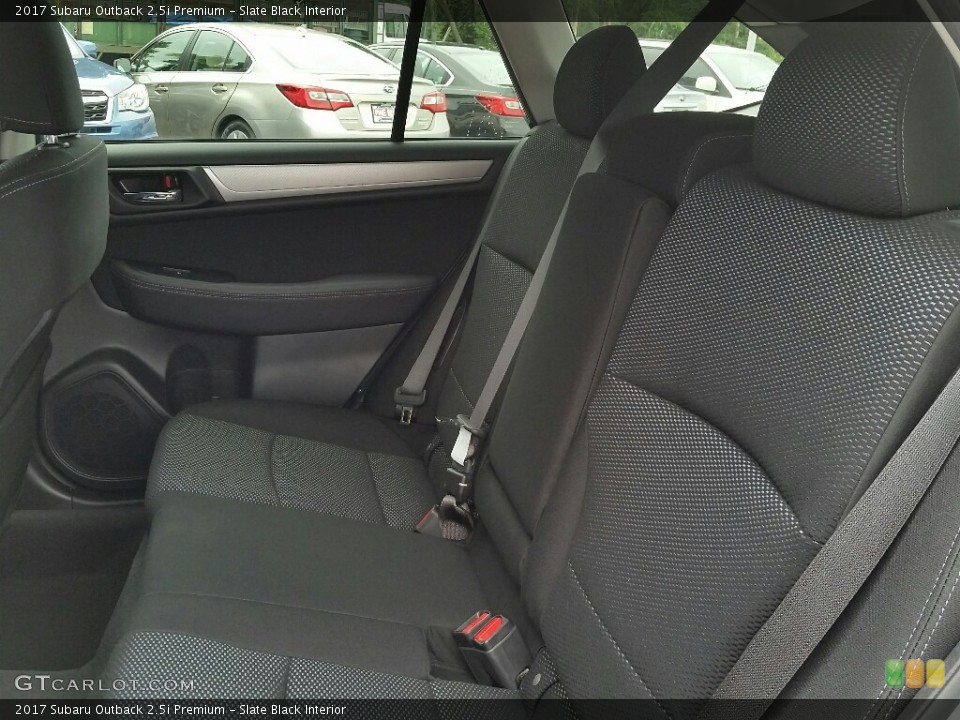 Slate Black Interior Rear Seat for the 2017 Subaru Outback 2.5i Premium #114795679