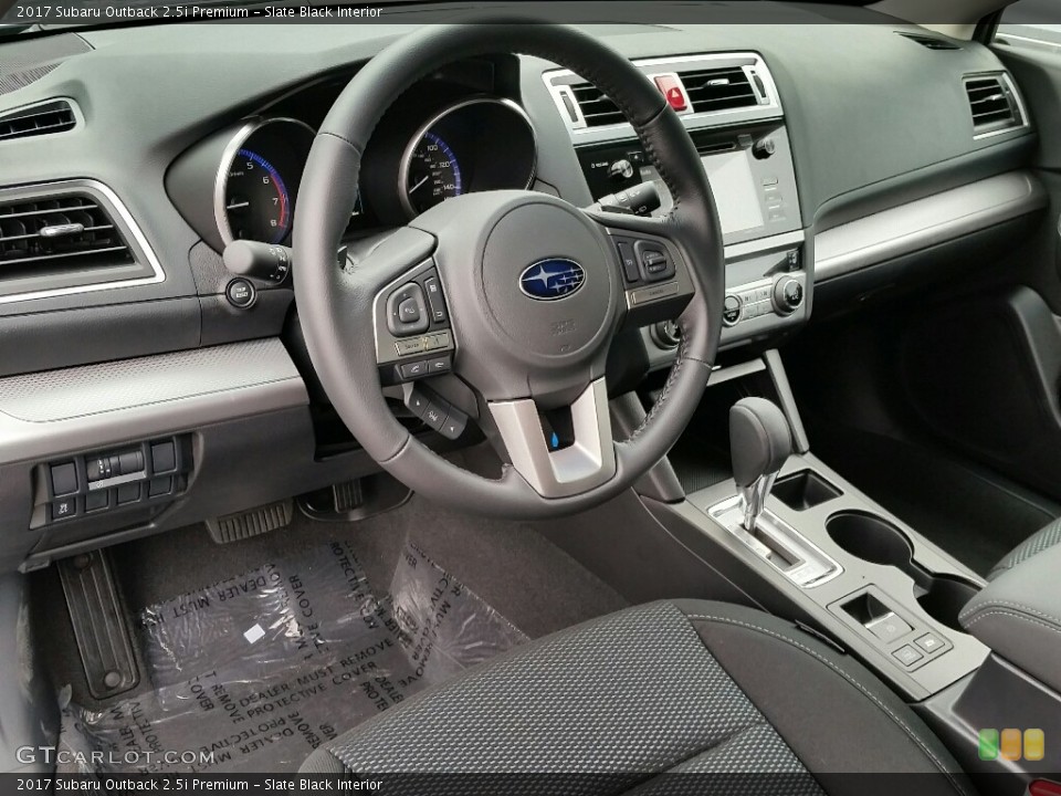 Slate Black Interior Photo for the 2017 Subaru Outback 2.5i Premium #114795736