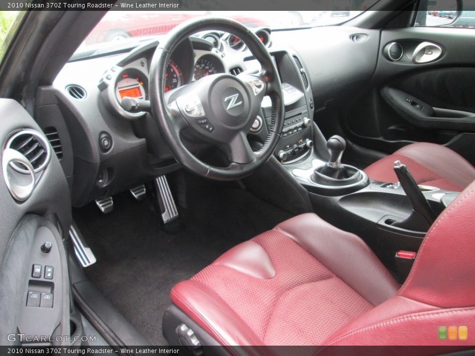 Wine Leather Interior Photo for the 2010 Nissan 370Z Touring Roadster #114800974