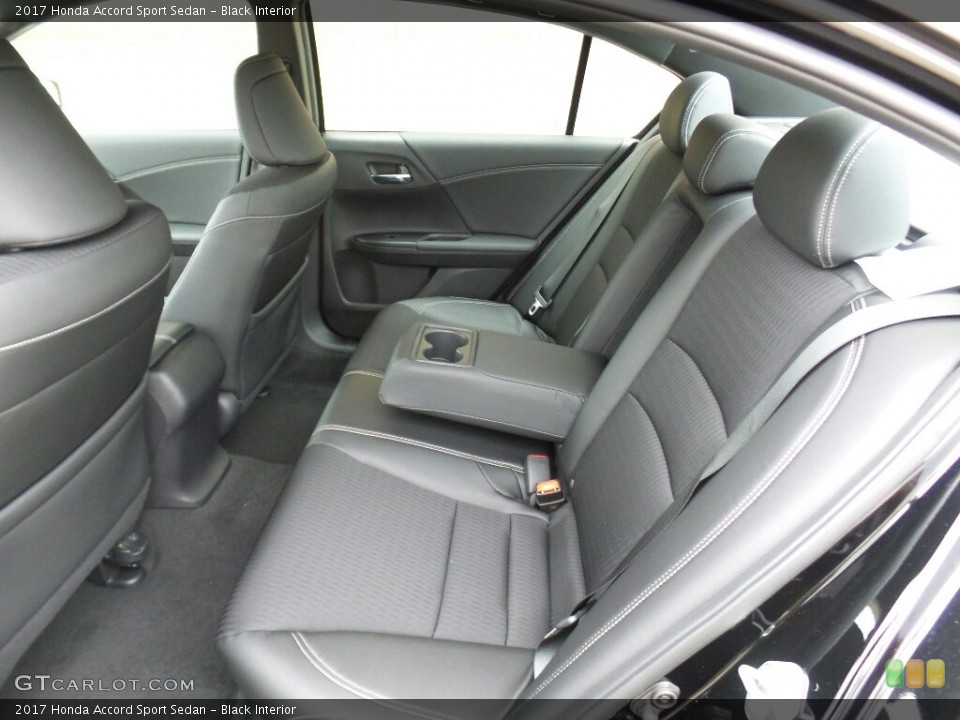 Black Interior Rear Seat for the 2017 Honda Accord Sport Sedan #114802171