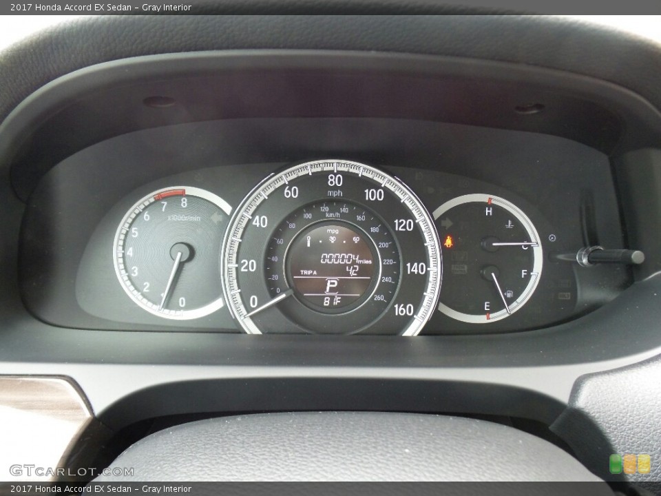 Gray Interior Gauges for the 2017 Honda Accord EX Sedan #114802672