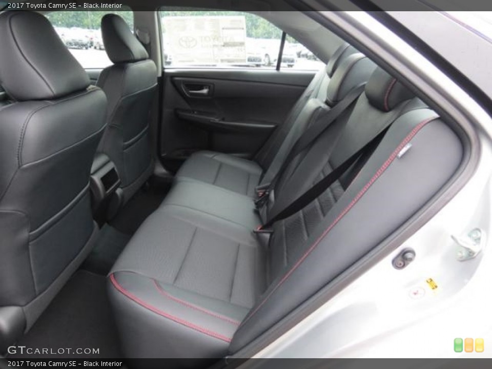 Black Interior Rear Seat for the 2017 Toyota Camry SE #114804949