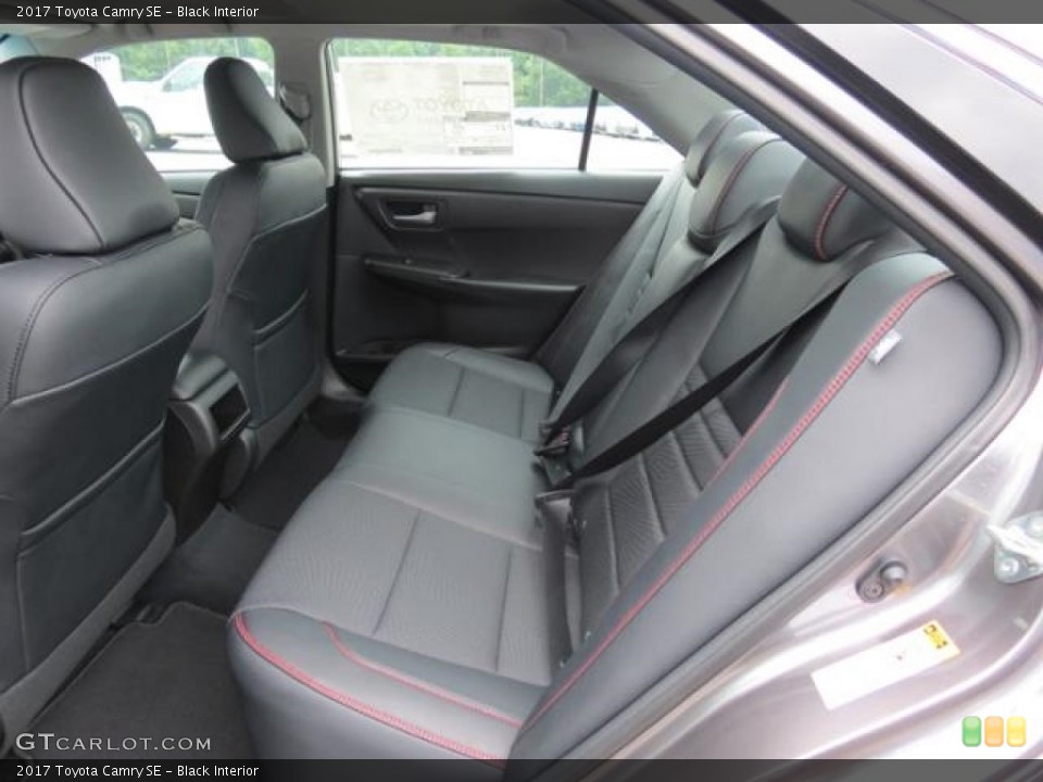 Black Interior Rear Seat for the 2017 Toyota Camry SE #114805442