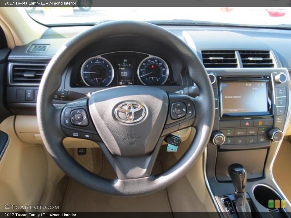 Almond Interior Steering Wheel for the 2017 Toyota Camry LE #114806935