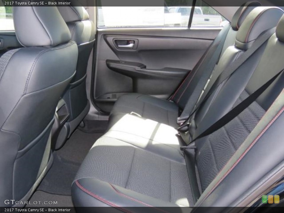 Black Interior Rear Seat for the 2017 Toyota Camry SE #114811392
