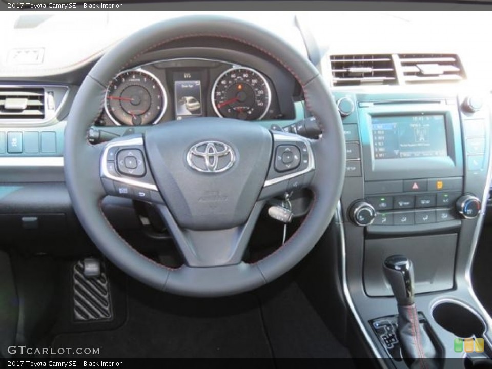 Black Interior Dashboard for the 2017 Toyota Camry SE #114811734