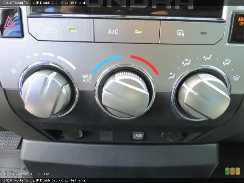 Graphite Interior Controls for the 2016 Toyota Tundra SR Double Cab #114815455