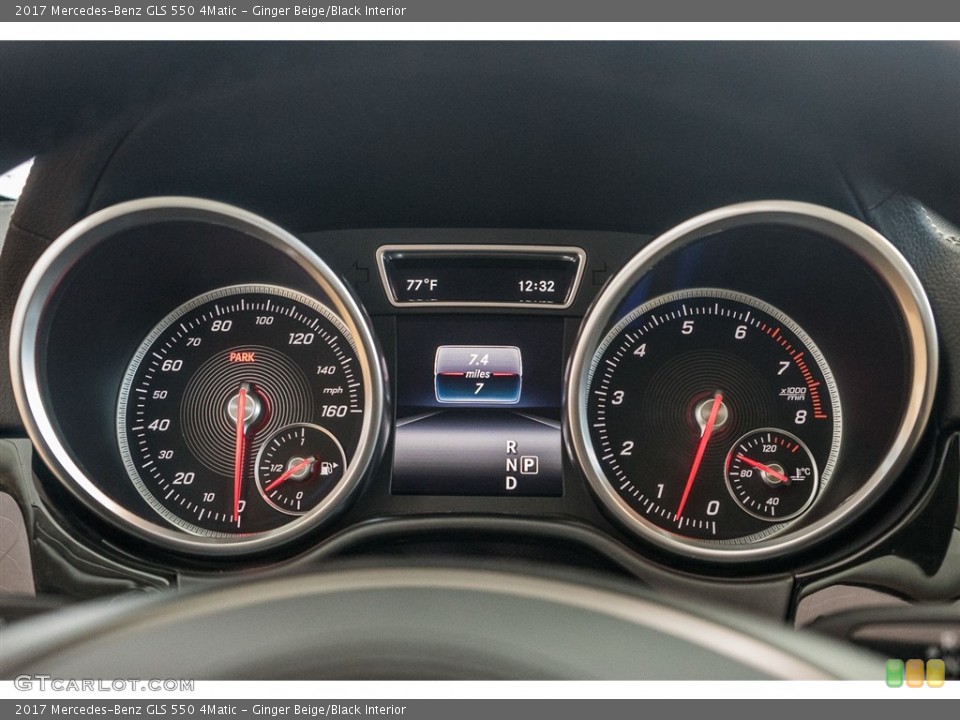 Ginger Beige/Black Interior Gauges for the 2017 Mercedes-Benz GLS 550 4Matic #114816191