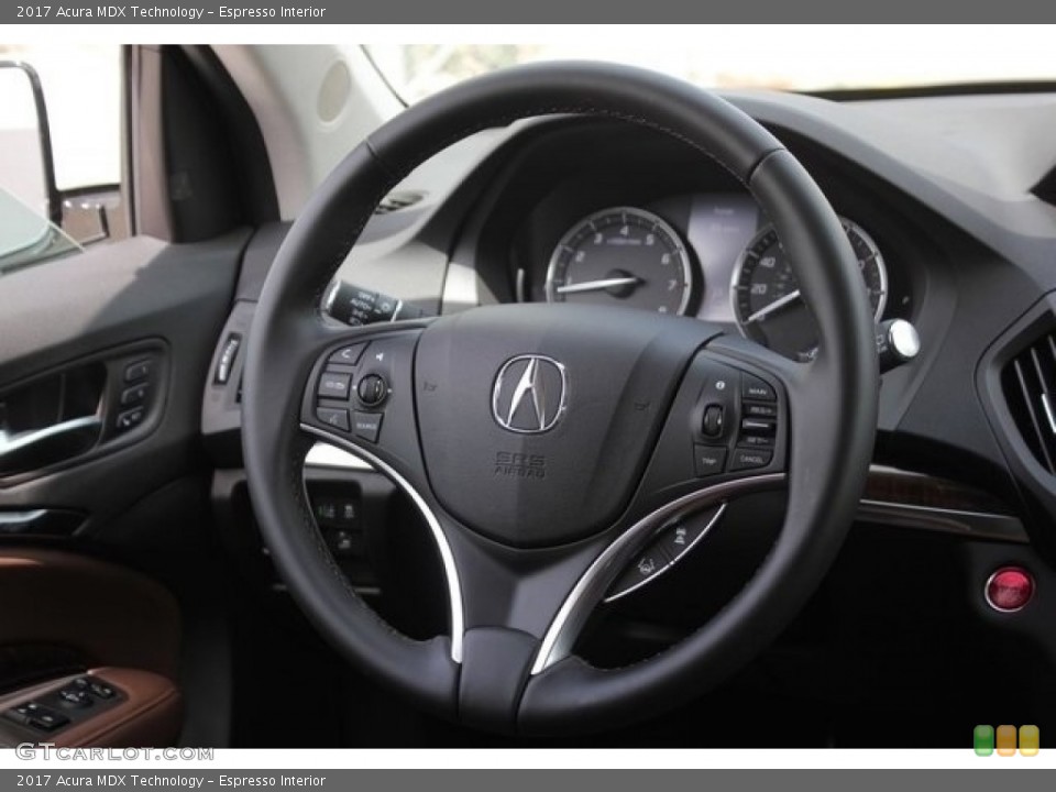 Espresso Interior Steering Wheel for the 2017 Acura MDX Technology #114841425