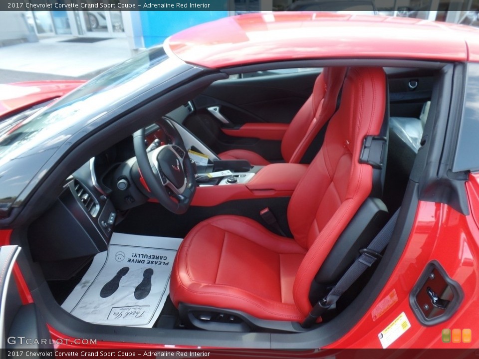 Adrenaline Red Interior Photo for the 2017 Chevrolet Corvette Grand Sport Coupe #114862269