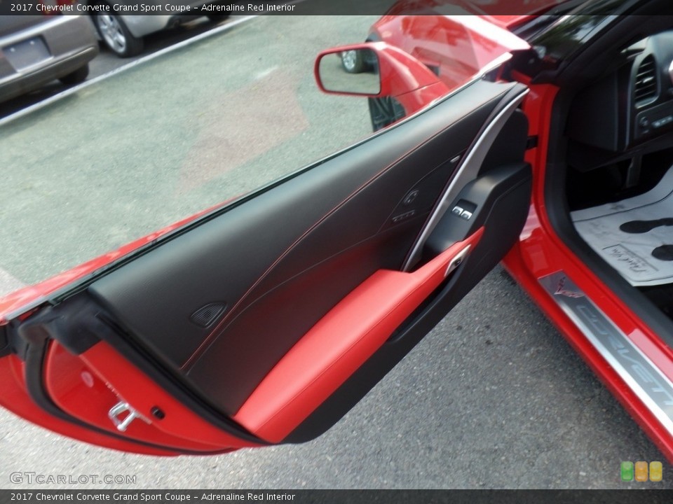Adrenaline Red Interior Door Panel for the 2017 Chevrolet Corvette Grand Sport Coupe #114862281