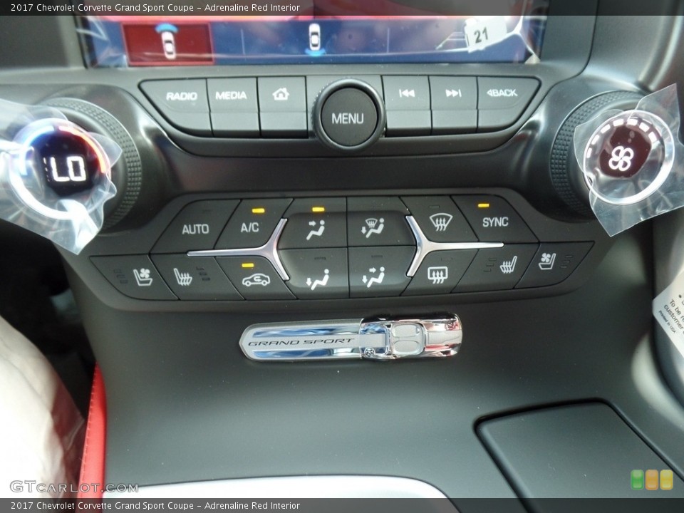 Adrenaline Red Interior Controls for the 2017 Chevrolet Corvette Grand Sport Coupe #114862482