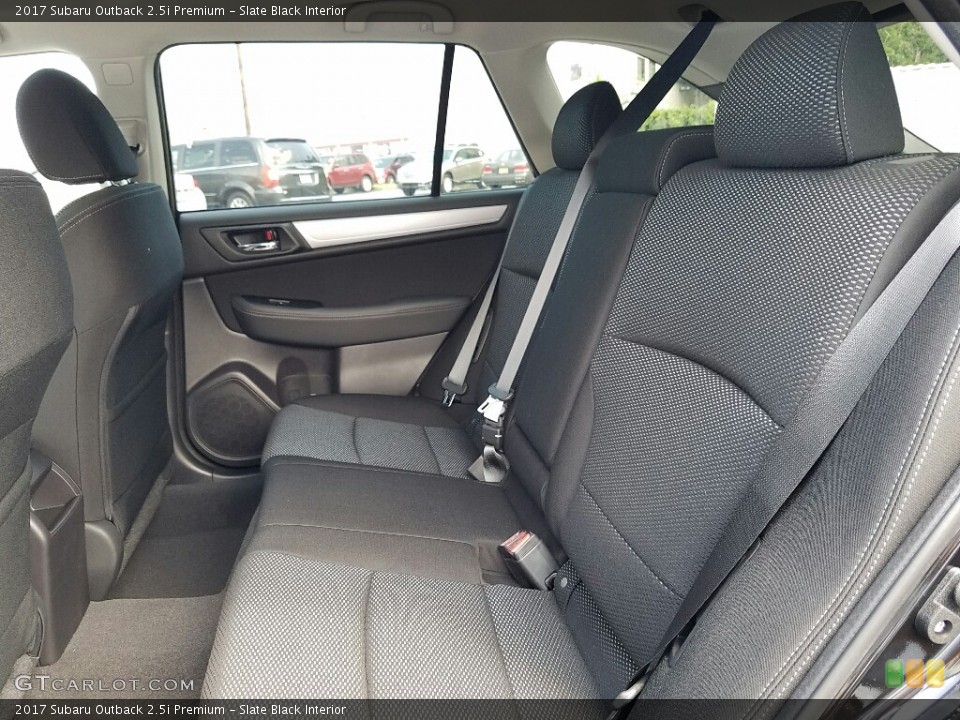 Slate Black Interior Rear Seat for the 2017 Subaru Outback 2.5i Premium #114864914