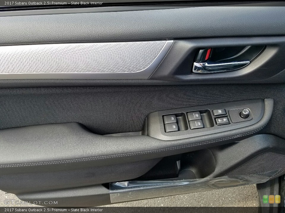Slate Black Interior Door Panel for the 2017 Subaru Outback 2.5i Premium #114864938