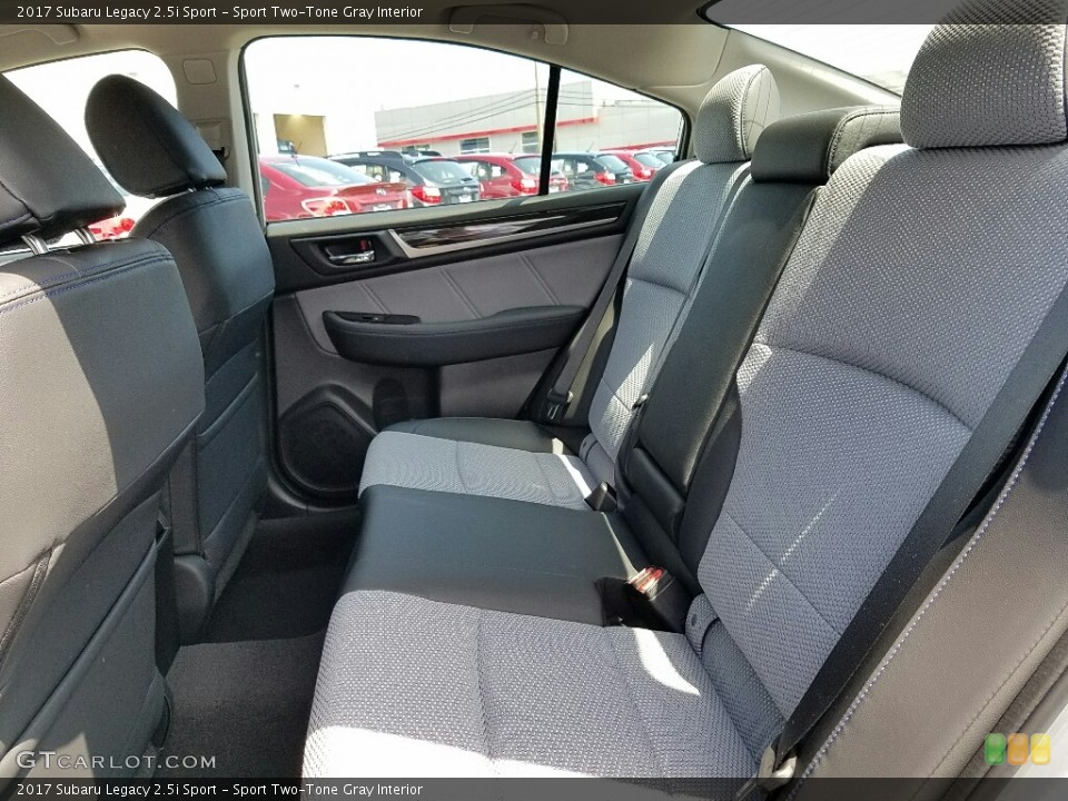 Sport Two-Tone Gray Interior Rear Seat for the 2017 Subaru Legacy 2.5i Sport #114866242