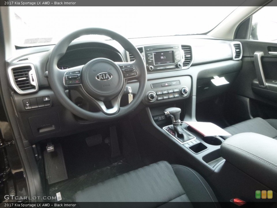 Black Interior Prime Interior for the 2017 Kia Sportage LX AWD #114867824