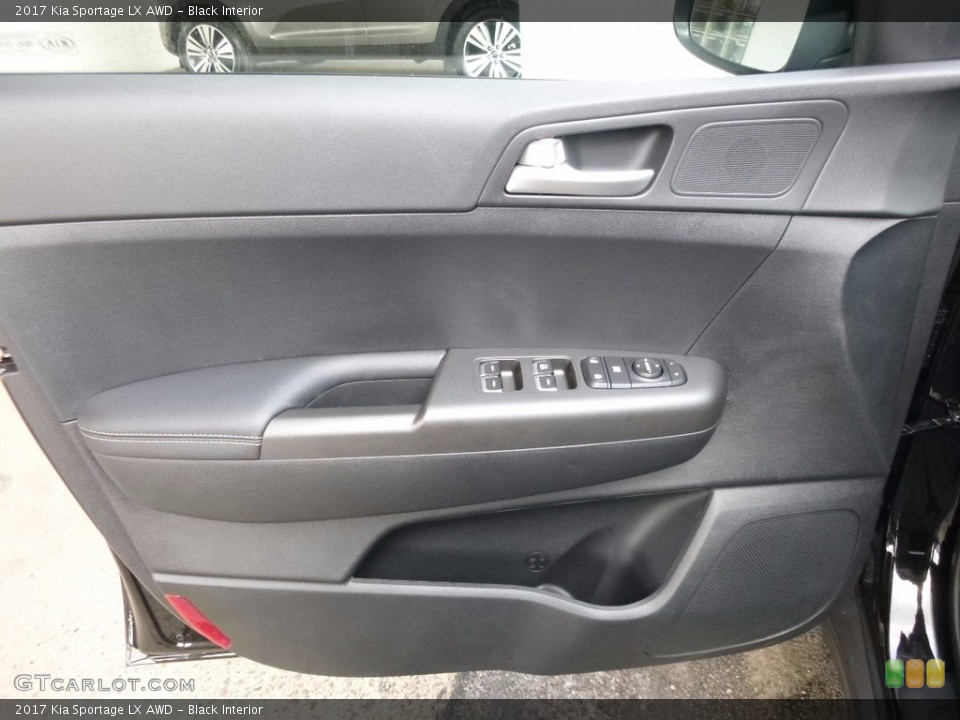 Black Interior Door Panel for the 2017 Kia Sportage LX AWD #114867845