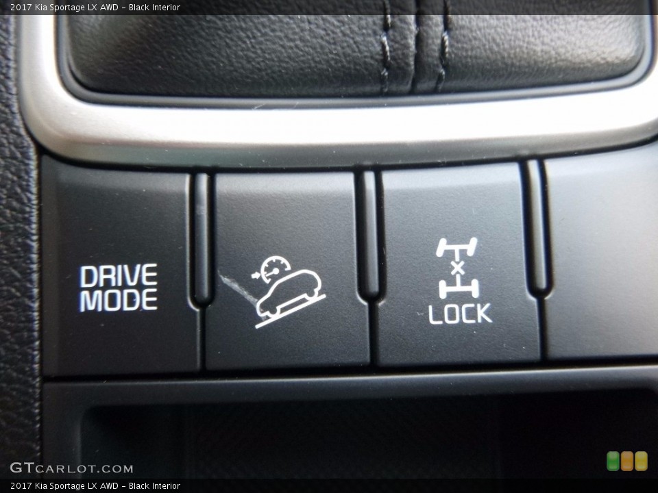 Black Interior Controls for the 2017 Kia Sportage LX AWD #114867932