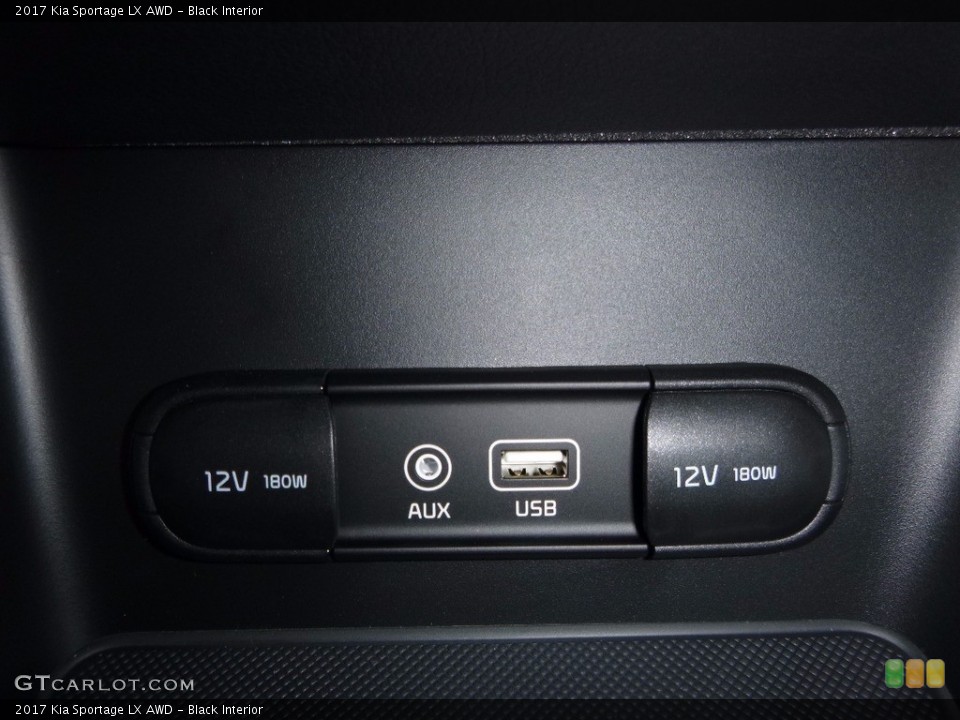 Black Interior Controls for the 2017 Kia Sportage LX AWD #114867956