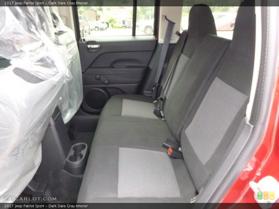 Dark Slate Gray Interior Rear Seat for the 2017 Jeep Patriot Sport #114887051