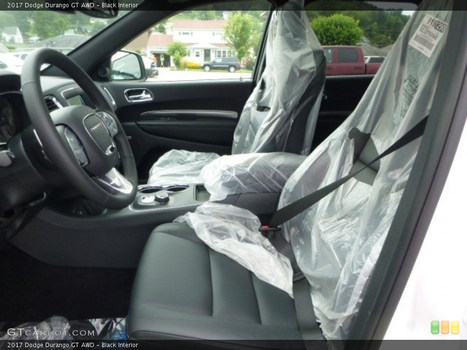 Black Interior Front Seat for the 2017 Dodge Durango GT AWD #114887318