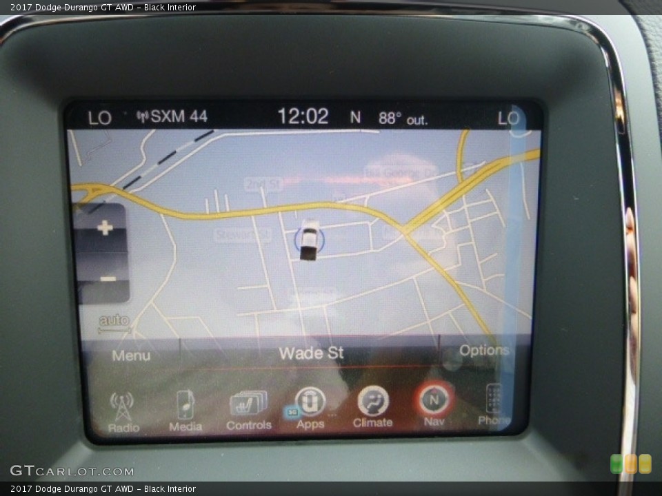 Black Interior Navigation for the 2017 Dodge Durango GT AWD #114887330